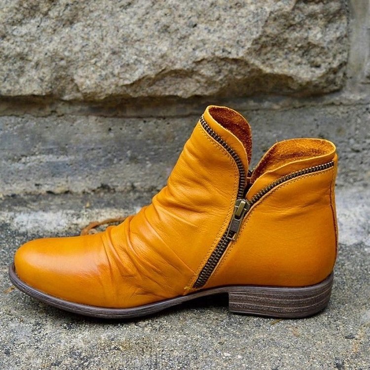 Women’s Leather Ankle Boots Timeless Autumn Style 1
