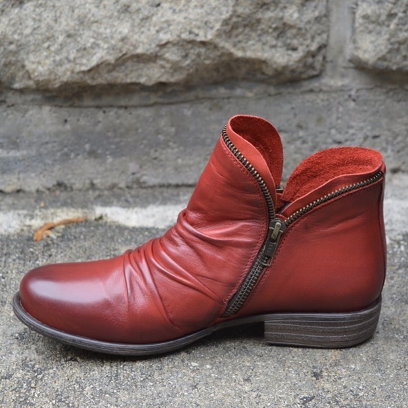 Women’s Leather Ankle Boots Timeless Autumn Style 2