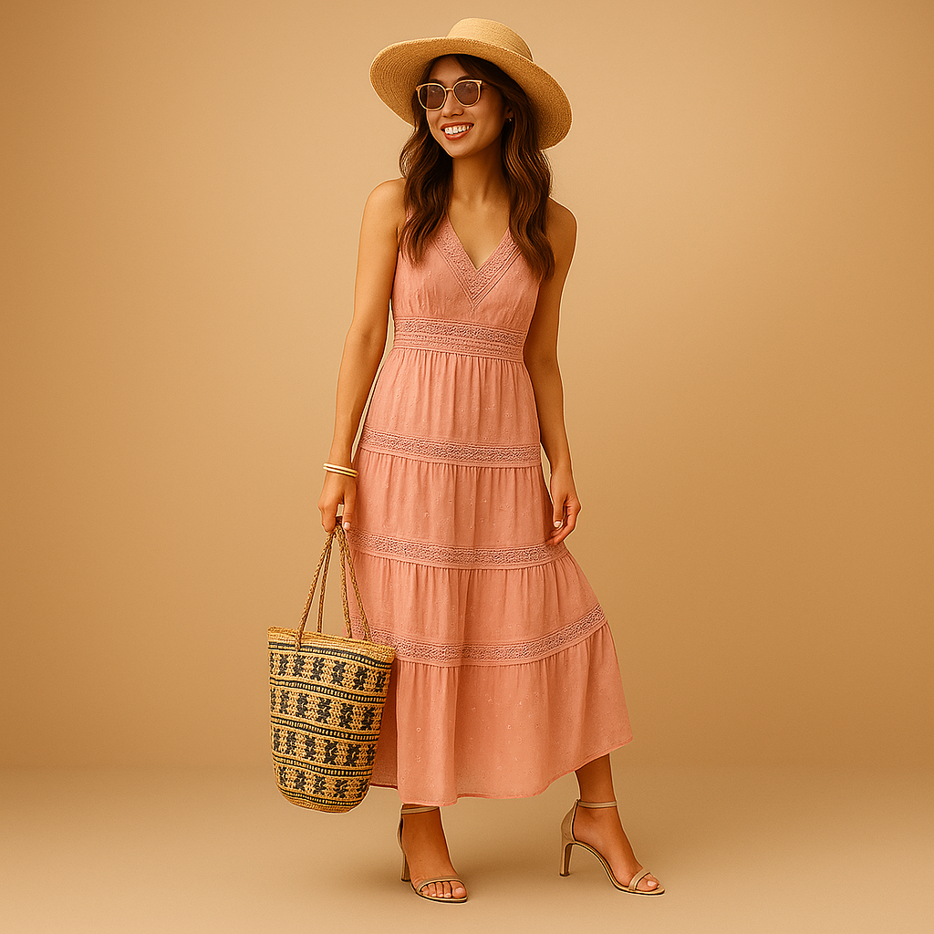 Women’s Lightweight Boho Dress Flowing Summer Style 2