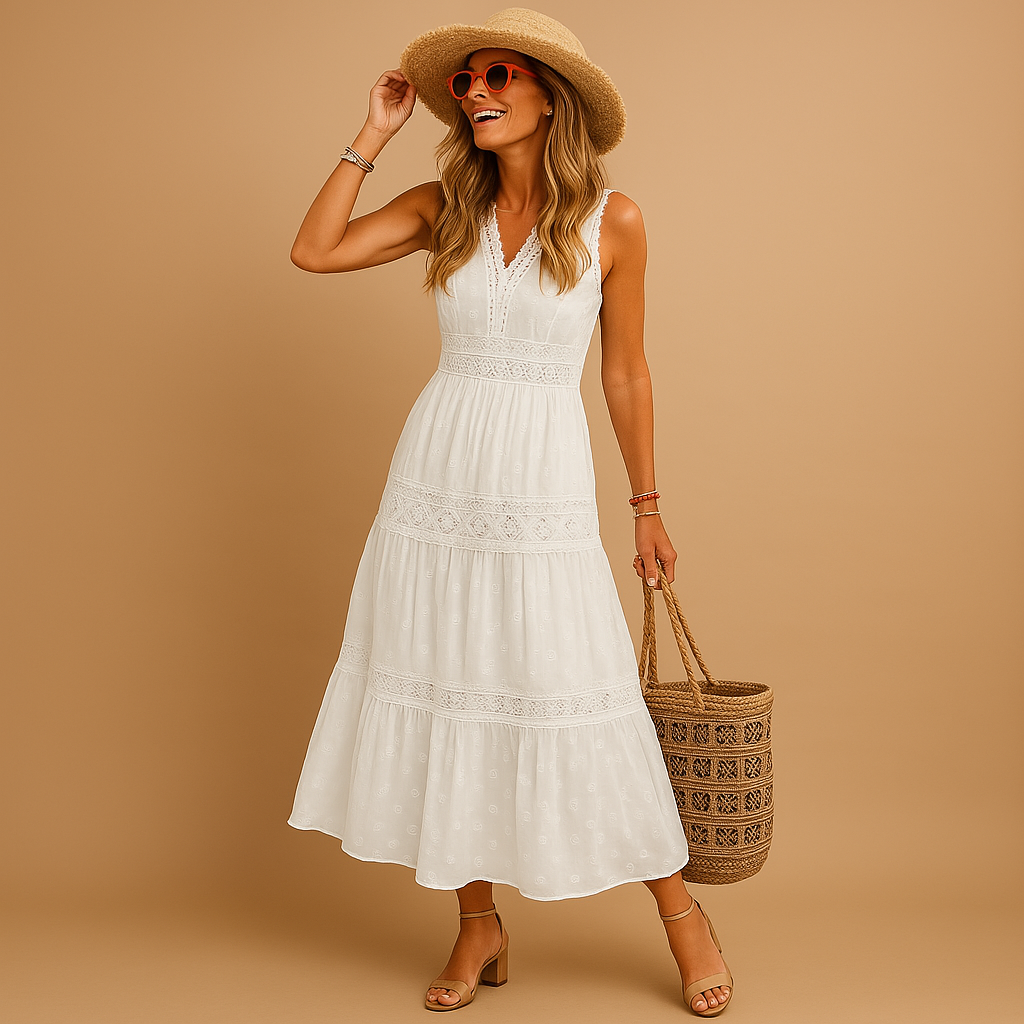 Women’s Lightweight Boho Dress Flowing Summer Style 3