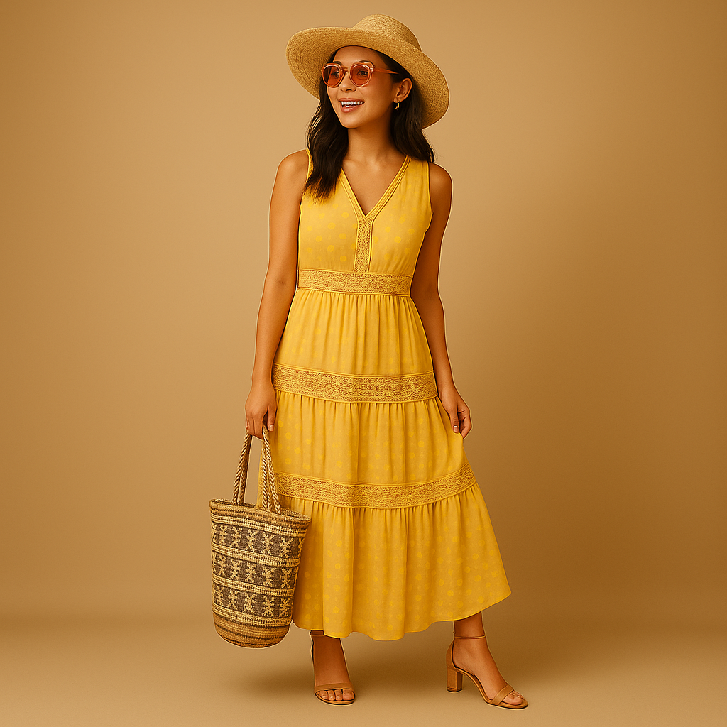 Women’s Lightweight Boho Dress Flowing Summer Style 4
