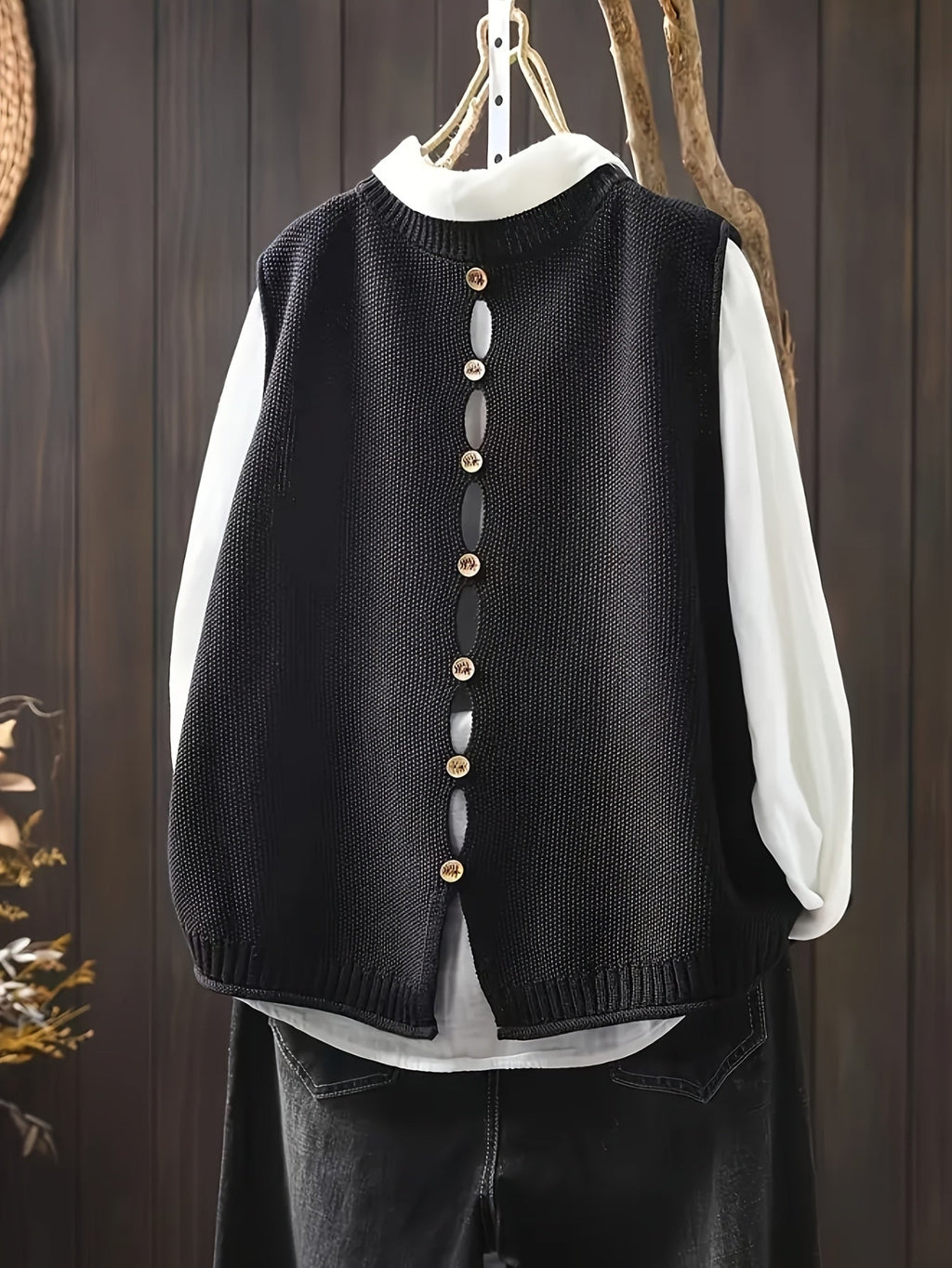 Women’s Lightweight Elegant Cardigan with Button Accents 1