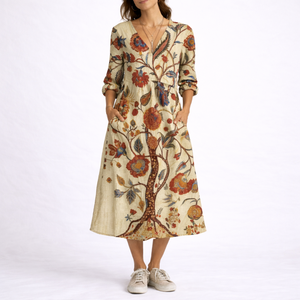Women’s Lightweight Floral Dress Perfect for Summer Casual Wear 2