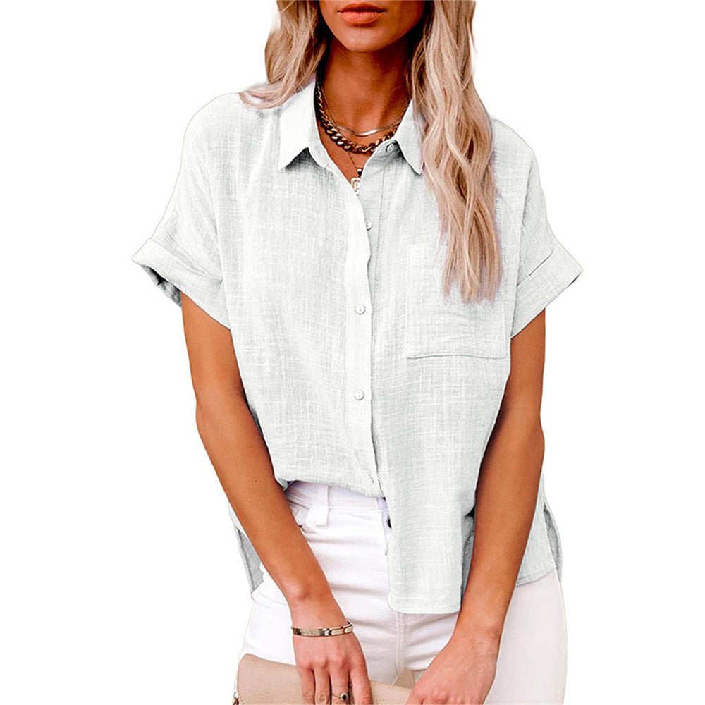 Women’s Lightweight Relaxed Fit Button-Front Blouse 5