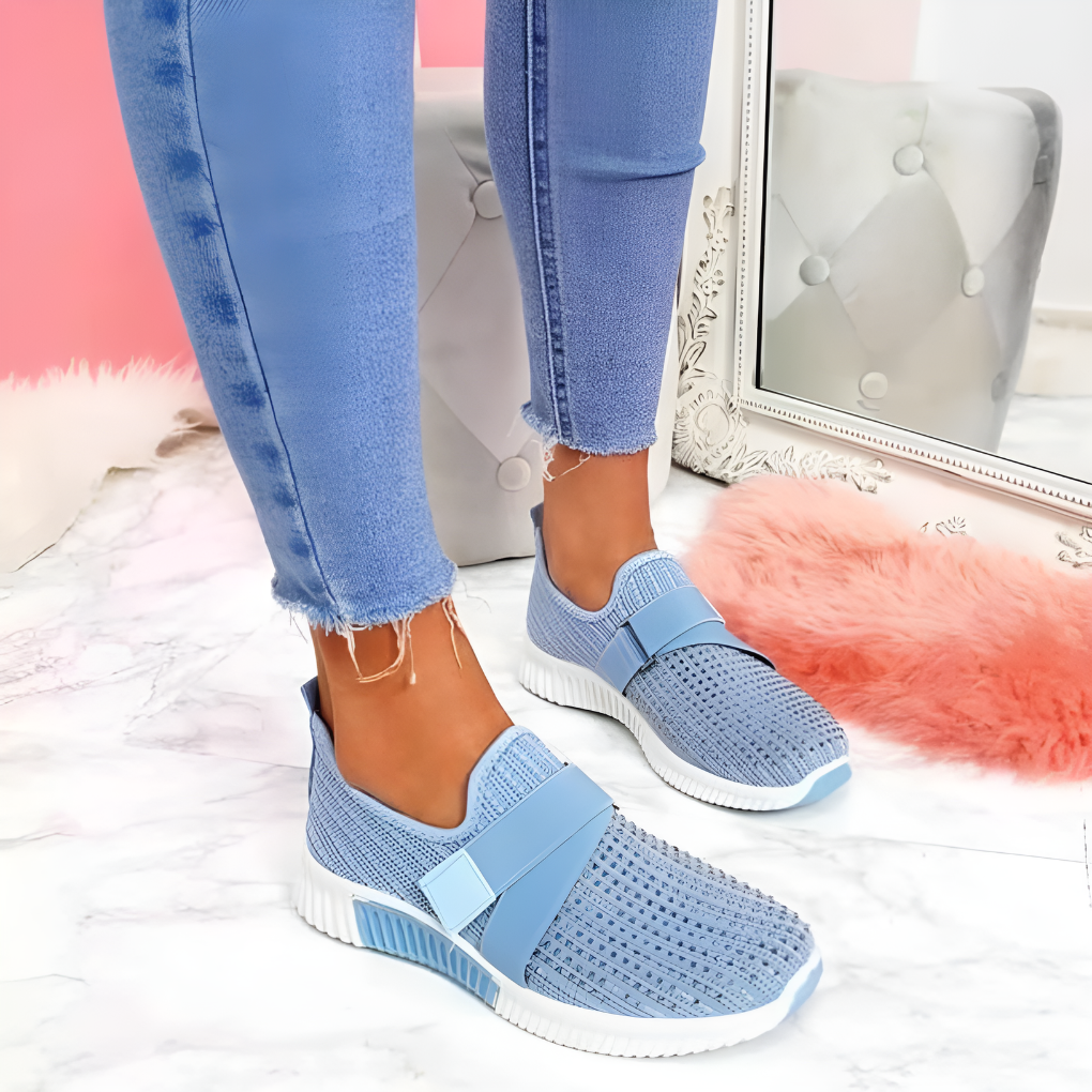 Women’s Lightweight Slip-On Trainers with Elastic Strap for Everyday Comfort 0