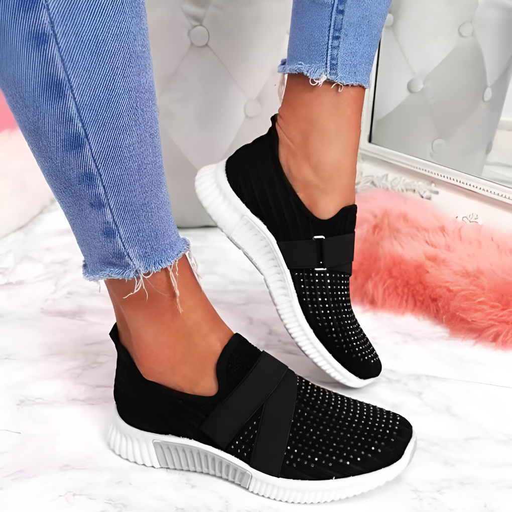 Women’s Lightweight Slip-On Trainers with Elastic Strap for Everyday Comfort 1