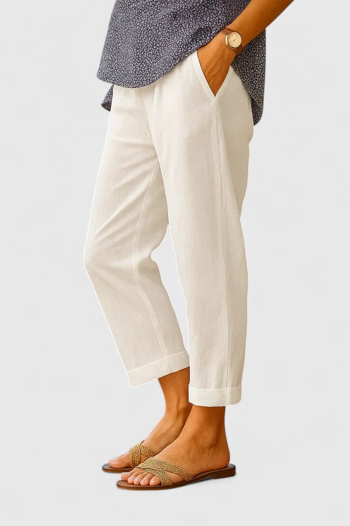 Women’s Lightweight Summer Pants Relaxed Fit Casual Style 0