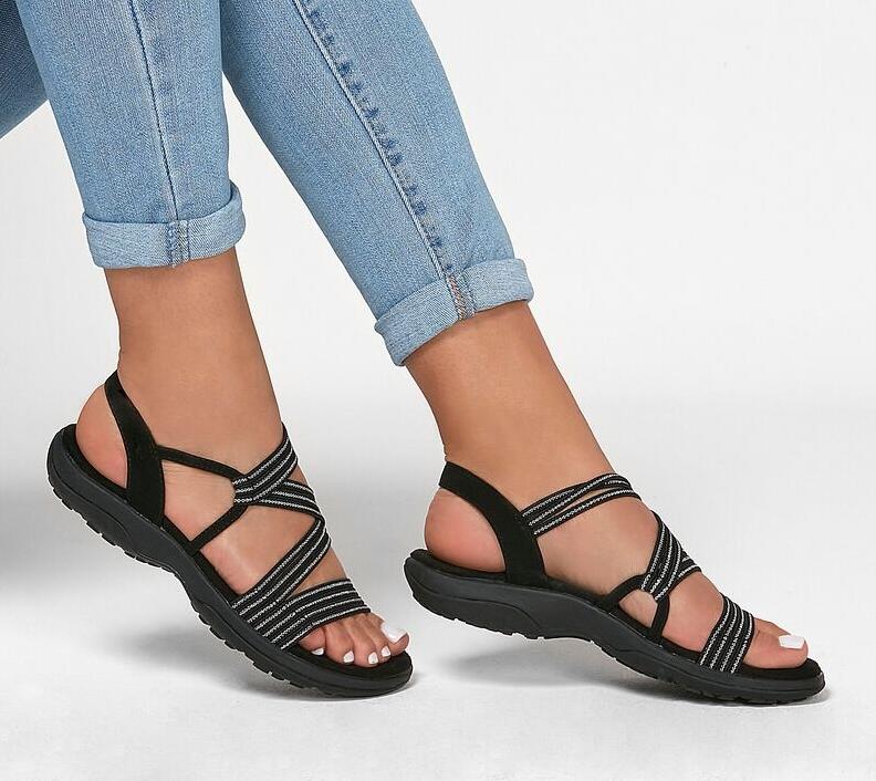 Women’s Lightweight Summer Sandals Flexible Elastic Straps 0