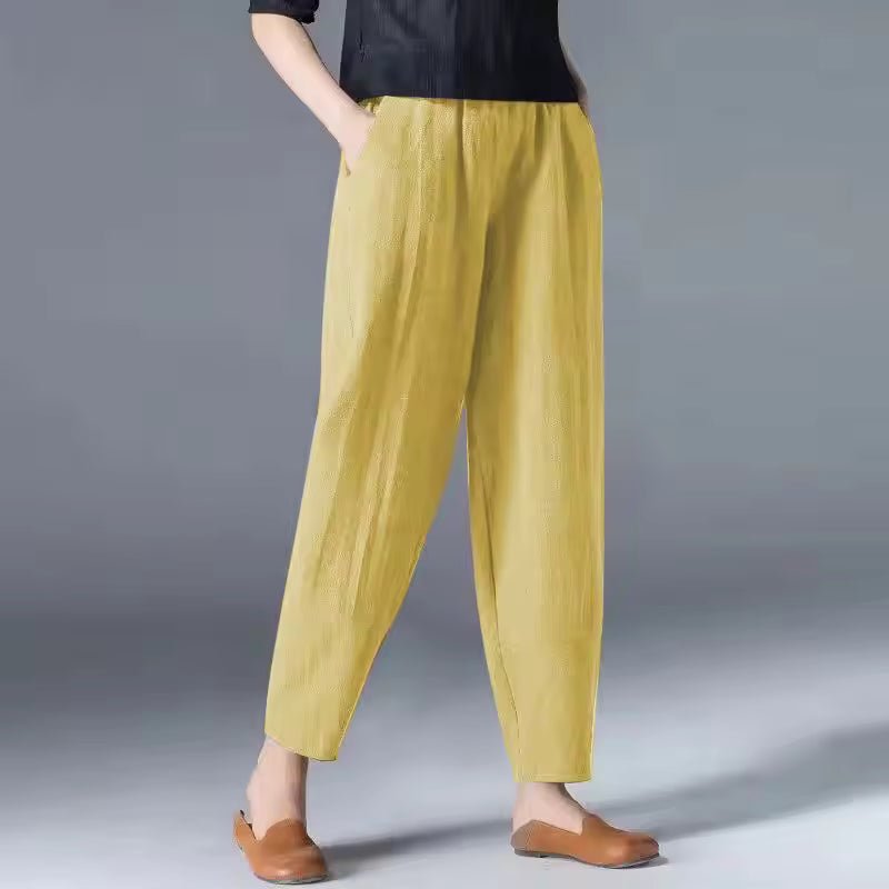 Women’s Lightweight Tapered Ankle Trousers Comfortable Fit 4