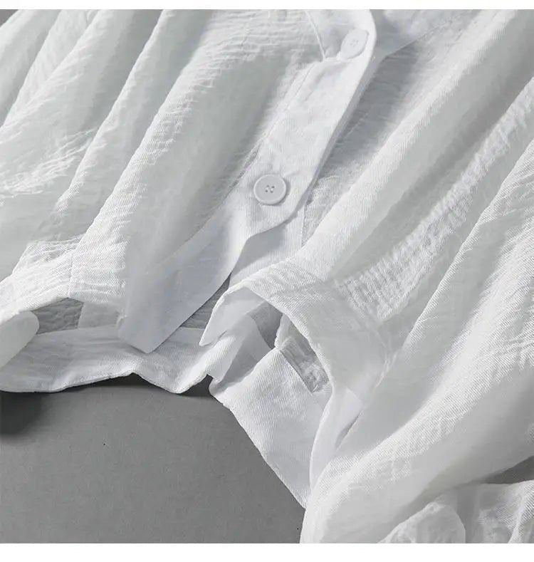 Women’s Linen Blouse V-Neck Batwing Sleeves Summer Style 2