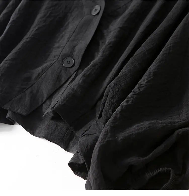Women’s Linen Blouse V-Neck Batwing Sleeves Summer Style 5