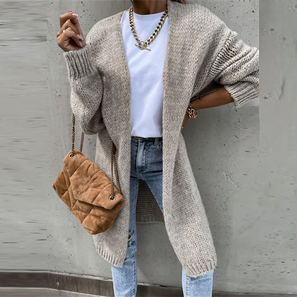 Women’s Long Cardigan Open Front Relaxed Fit for Everyday Style 0