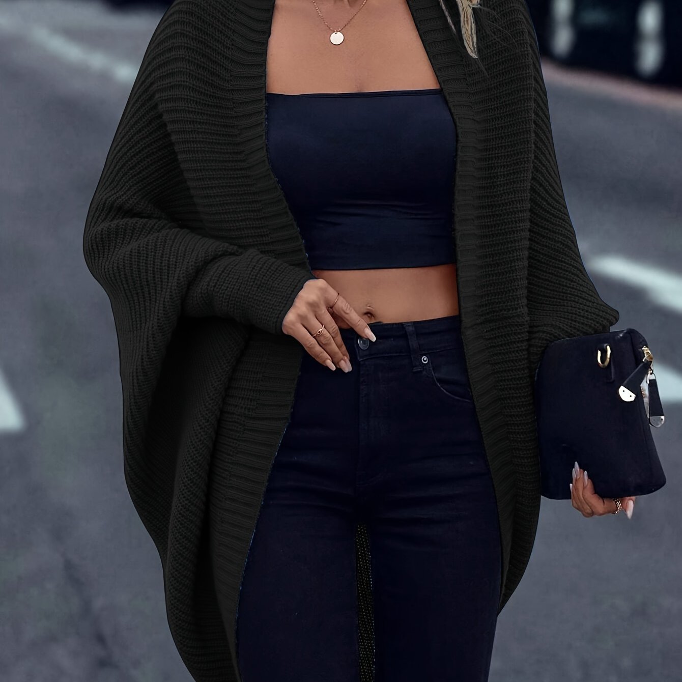 Women’s Long Cardigan Relaxed Fit Cozy Style 0