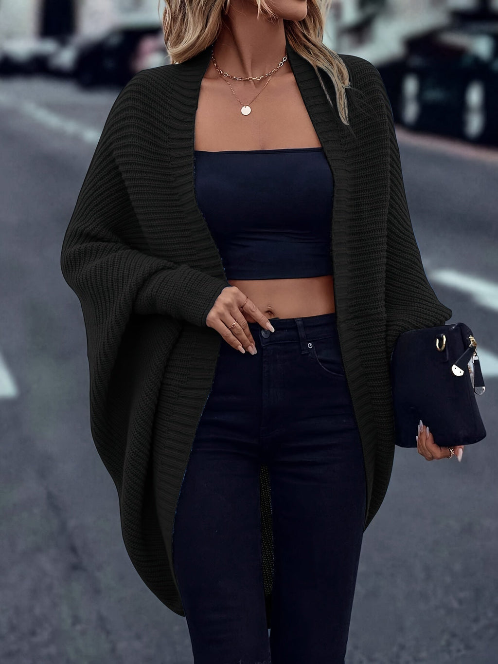 Women’s Long Cardigan Relaxed Fit Cozy Style 1