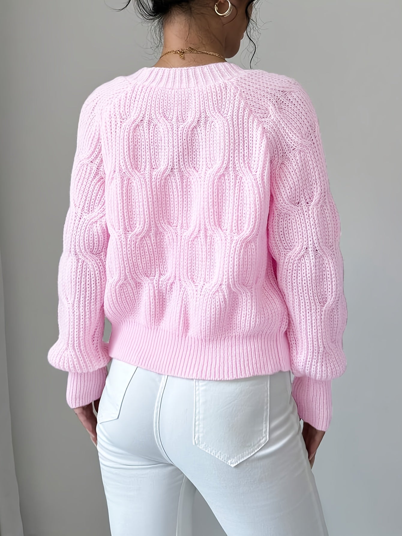 Women’s Long Sleeve Cardigan with Soft Bow Detail 1