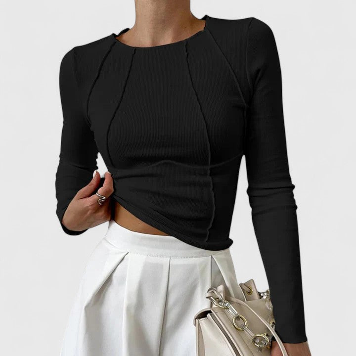 Women’s Long Sleeve Top Chic Design Comfortable Fit 1