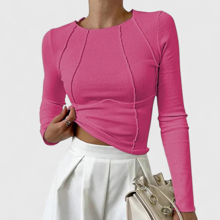 Women’s Long Sleeve Top Chic Design Comfortable Fit 3