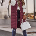 Women’s Longline Quilted Vest with Hood for Effortless Layering 0
