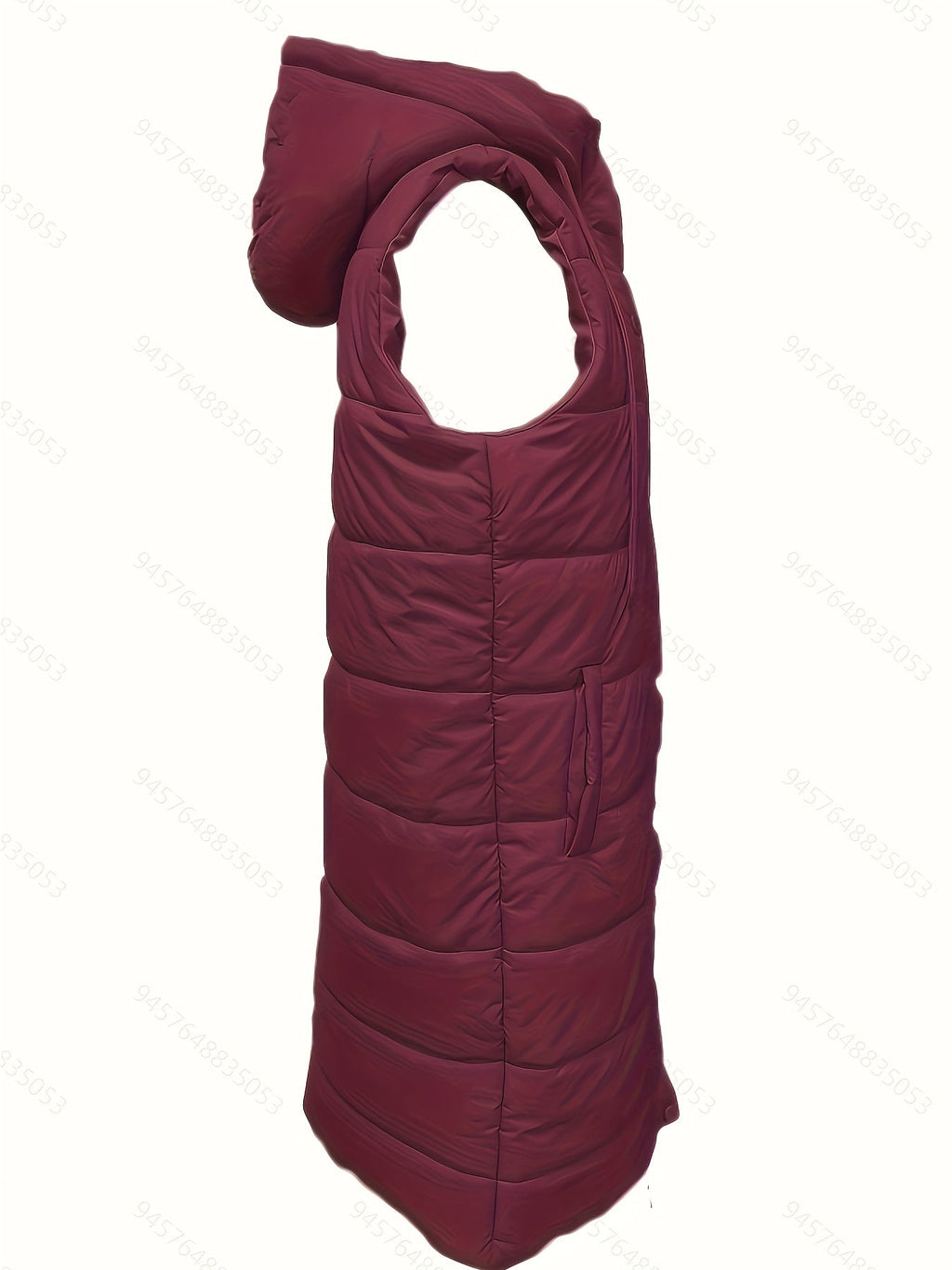 Women’s Longline Quilted Vest with Hood for Effortless Layering 6