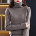 Women’s Loose-Fitting Sweater Chic Stacked Collar Design 0