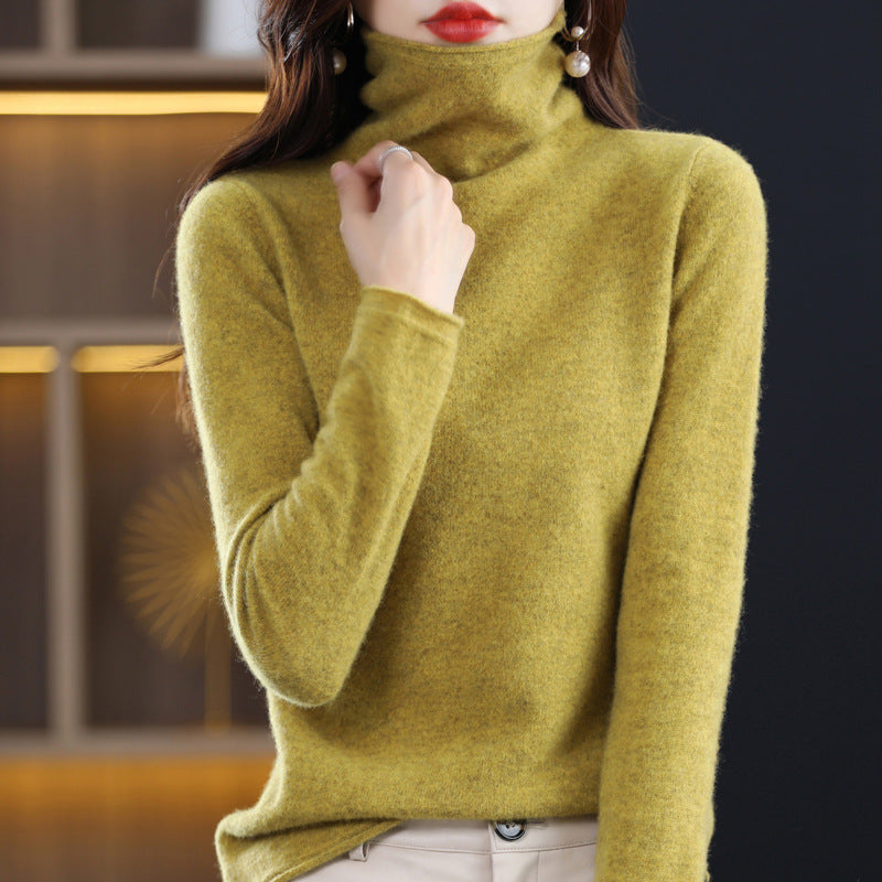 Women’s Loose-Fitting Sweater Chic Stacked Collar Design 5