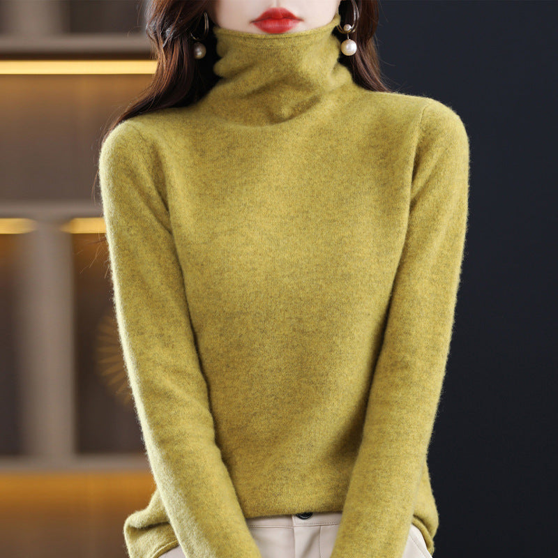 Women’s Loose-Fitting Sweater Chic Stacked Collar Design 8
