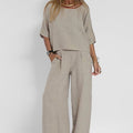 Women’s Loose Fit Matching Outfit Comfortable Casual Style 0