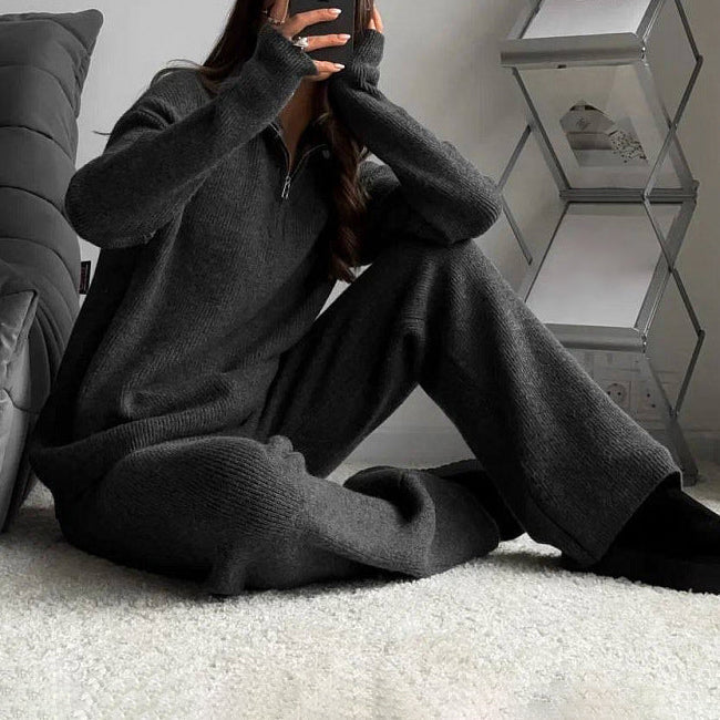 Women’s Loungewear Set Elegant Knitted Minimalist Design 3