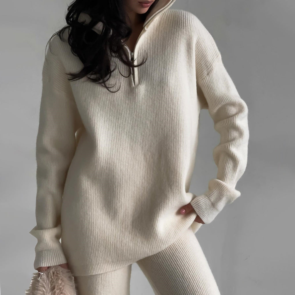 Women’s Loungewear Set Elegant Knitted Minimalist Design 4