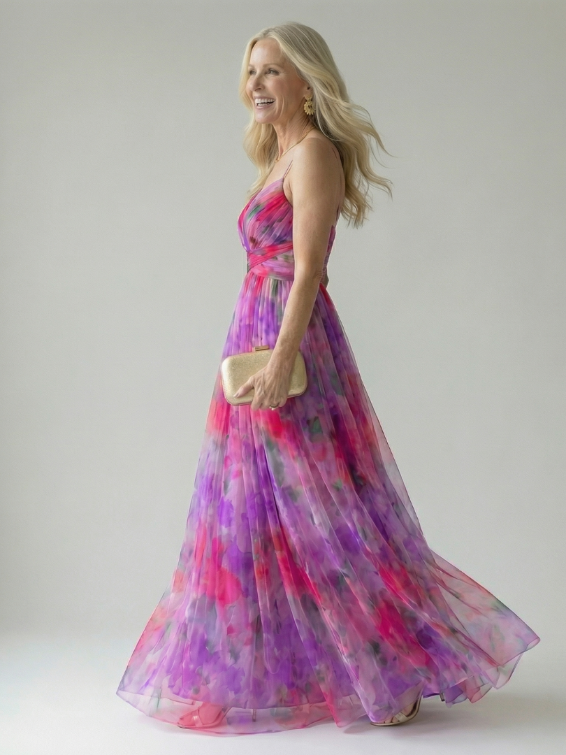 Women’s Maxi Dress Sleeveless Wrapped Waist Summer Style 8