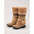 Women’s Mid-Calf Winter Boots Cozy Boho Style with Plush Cuff 0