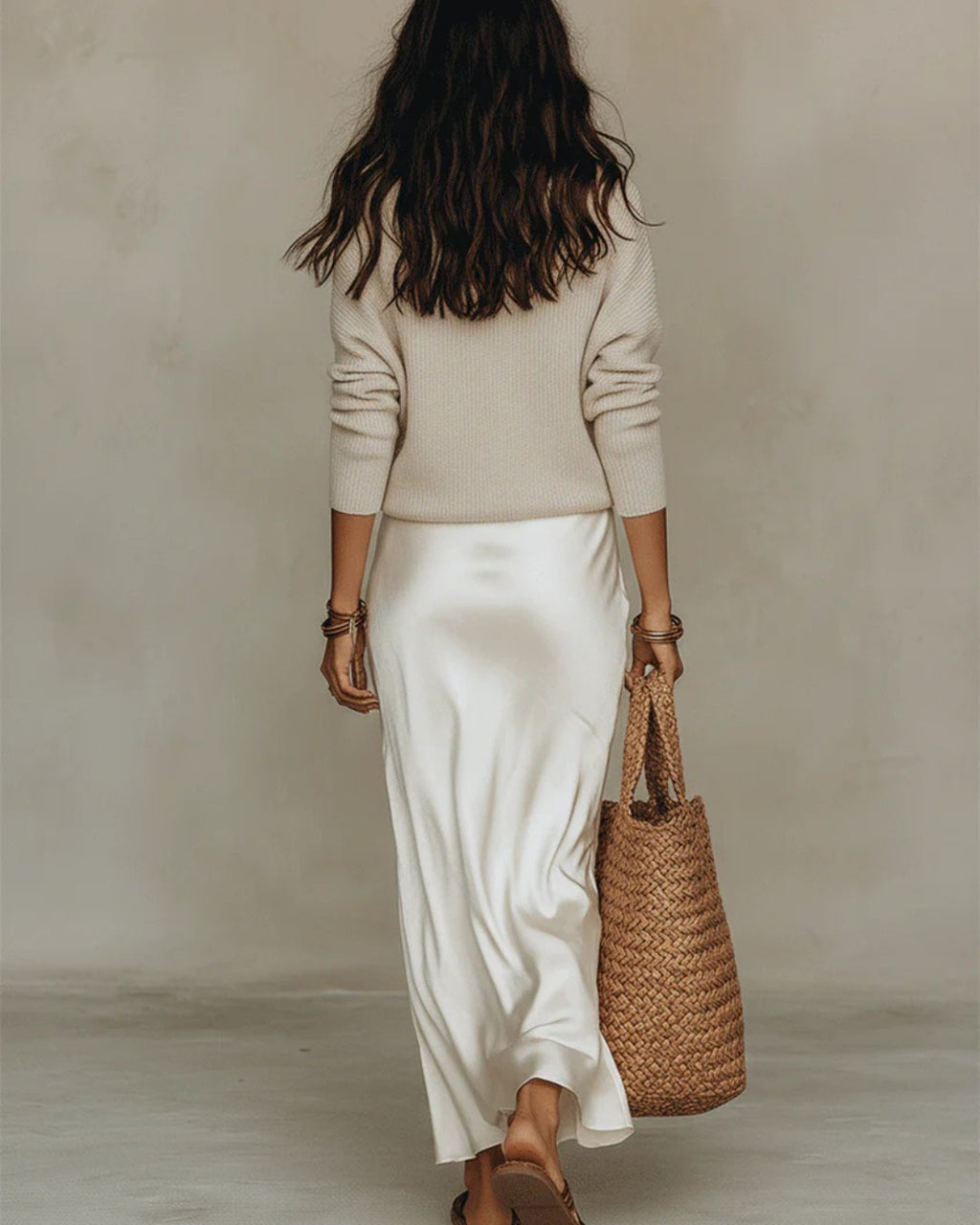 Women’s Midi Dress and Sweater Set Elegant V-Neck Style 8
