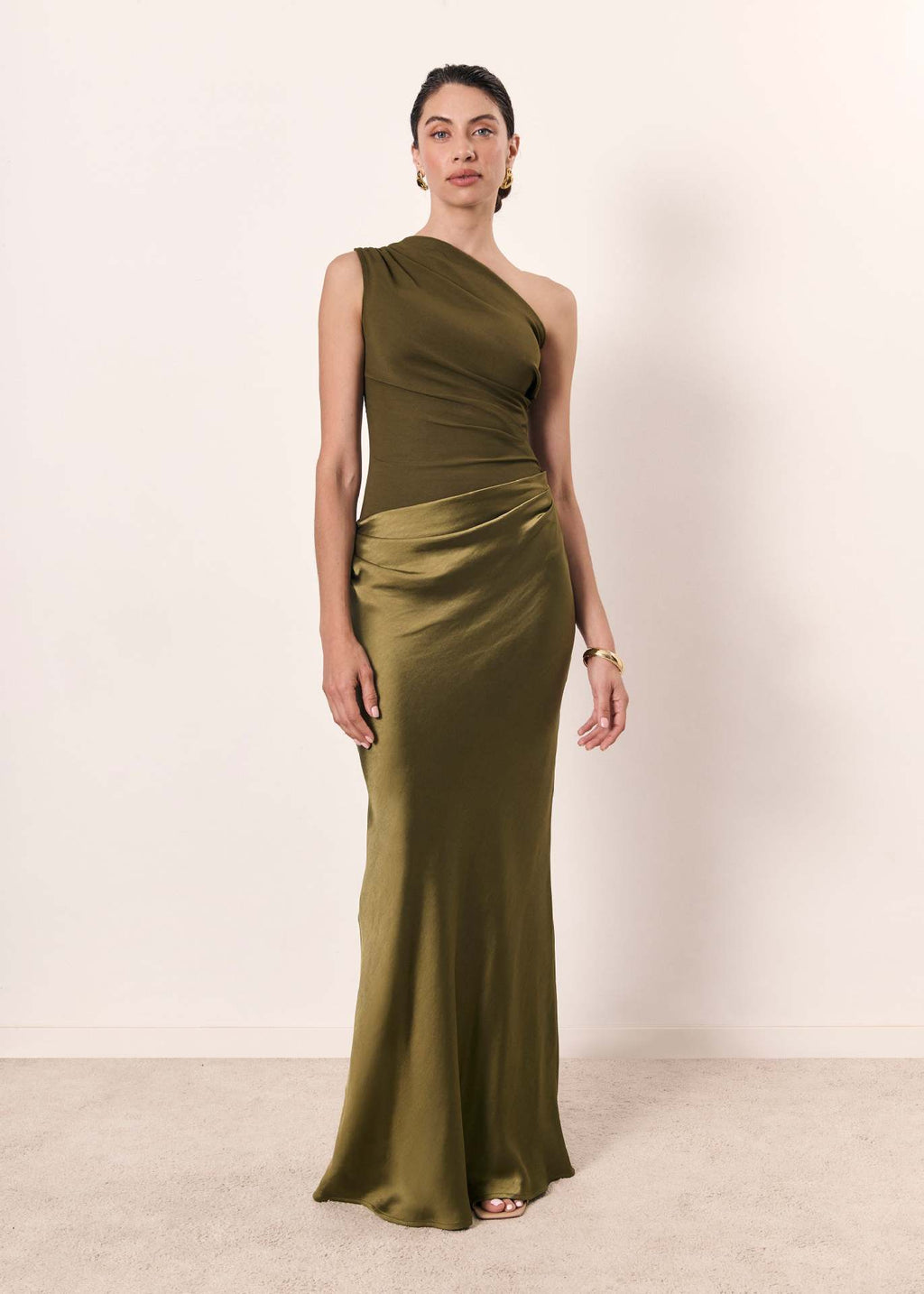 Women’s One-Shoulder Evening Dress Elegant Formal Style 3