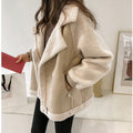 Women’s Oversized Faux Shearling Coat Cozy Winter Style 0