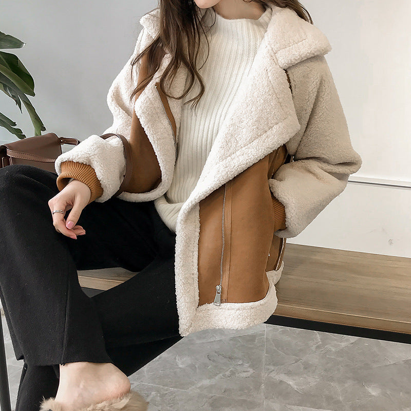 Women’s Oversized Faux Shearling Coat Cozy Winter Style 2