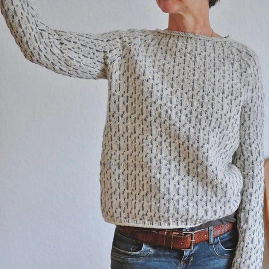 Women’s Oversized Knit Sweater Elegant Boat Neck Design 3