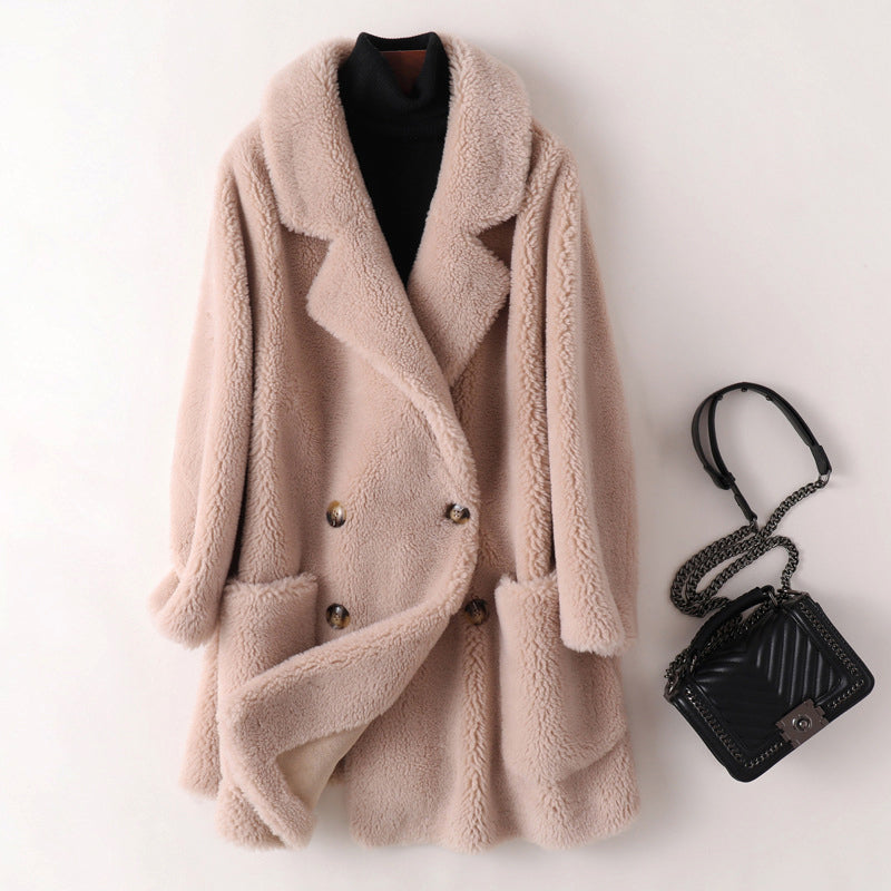Women’s Oversized Shearling Coat Cozy Winter Fashion 2