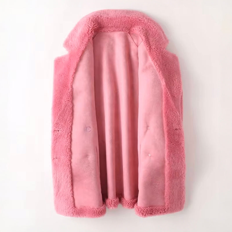 Women’s Oversized Shearling Coat Cozy Winter Fashion 4