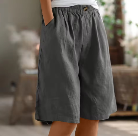 Women’s Oversized Summer Shorts Breathable Cotton Comfort 1