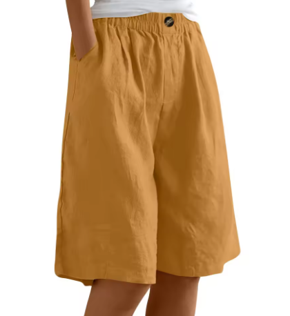 Women’s Oversized Summer Shorts Breathable Cotton Comfort 10