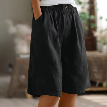 Women’s Oversized Summer Shorts Breathable Cotton Comfort 12