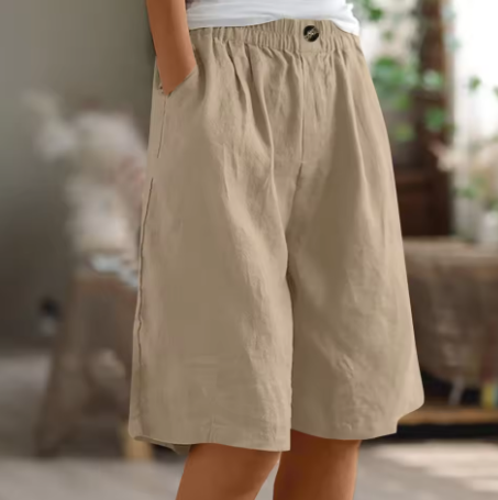 Women’s Oversized Summer Shorts Breathable Cotton Comfort 7