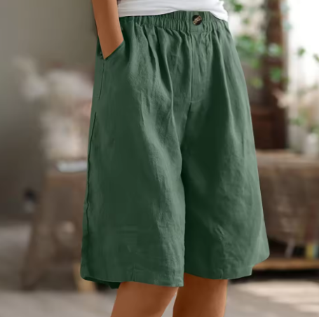 Women’s Oversized Summer Shorts Breathable Cotton Comfort 8