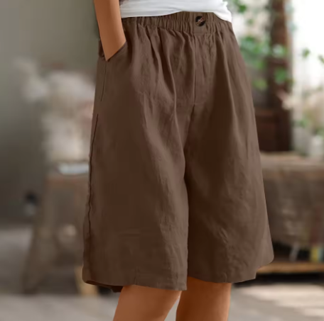 Women’s Oversized Summer Shorts Breathable Cotton Comfort 9