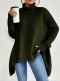 Women’s Oversized Turtleneck Sweater Soft and Cozy Design 0