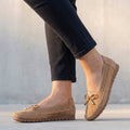 Women’s Perforated Bow Loafers Comfortable Summer Style 0