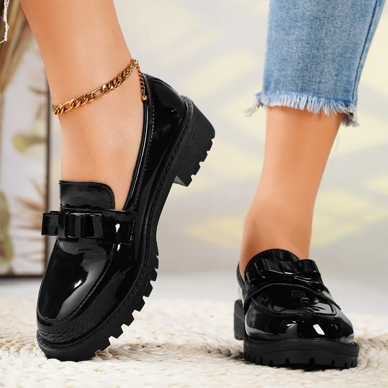 Women’s Platform Loafers Stylish Slip-On Design for Everyday Comfort 5