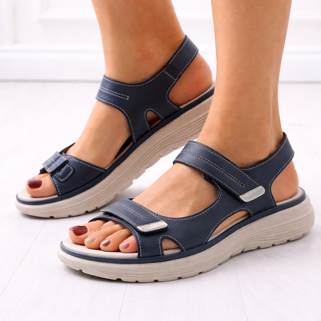 Women’s Platform Sandals Adjustable Straps Comfortable Open-Toe Design 0