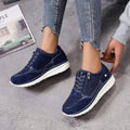 Women’s Platform Sneakers Sporty Lace-Up Design for Summer Style 0