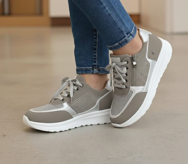 Women’s Platform Sneakers Sporty Lace-Up Design for Summer Style 2